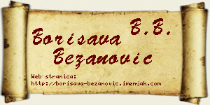Borisava Bežanović vizit kartica